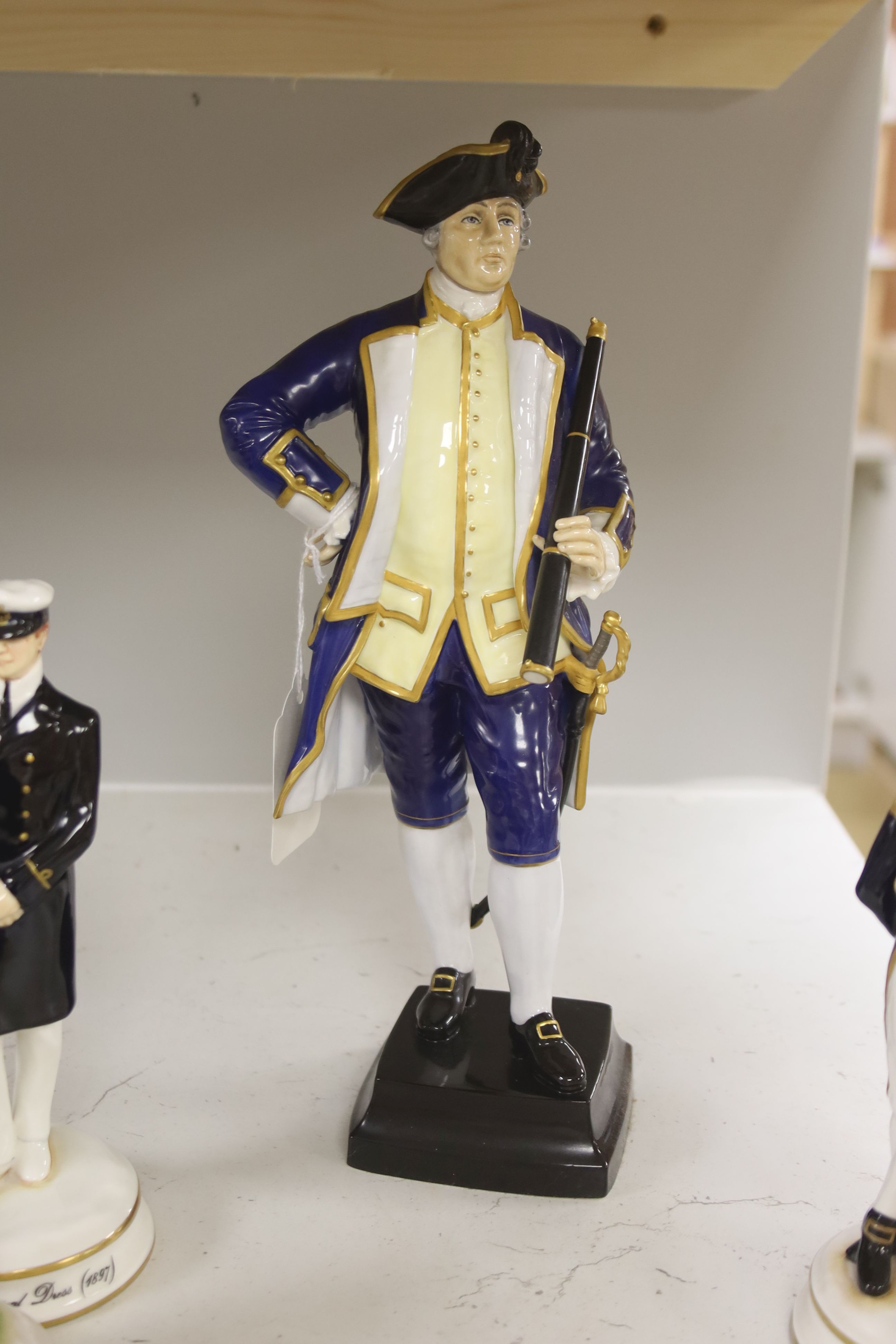 Five limited edition ceramic figures by Michael Sutty, comprising 'Master and Commander Full Dress 1787-1798'